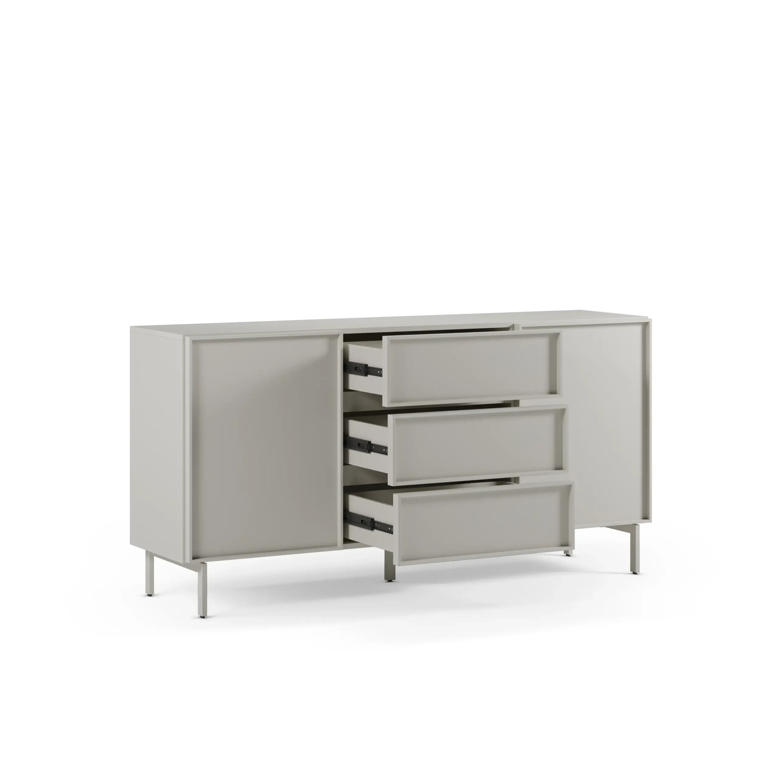 Aparador BRISE 2 puertas 160cm Crema 2_risultato Aparador Brise Crema con 2 Puertas