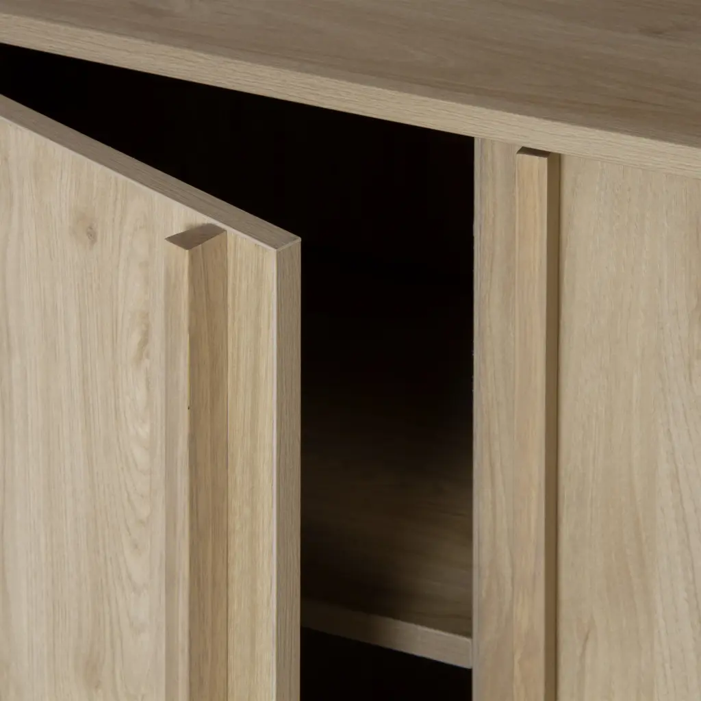Aparador Luc 3 Puertas 180 cm Roble Pata Negra