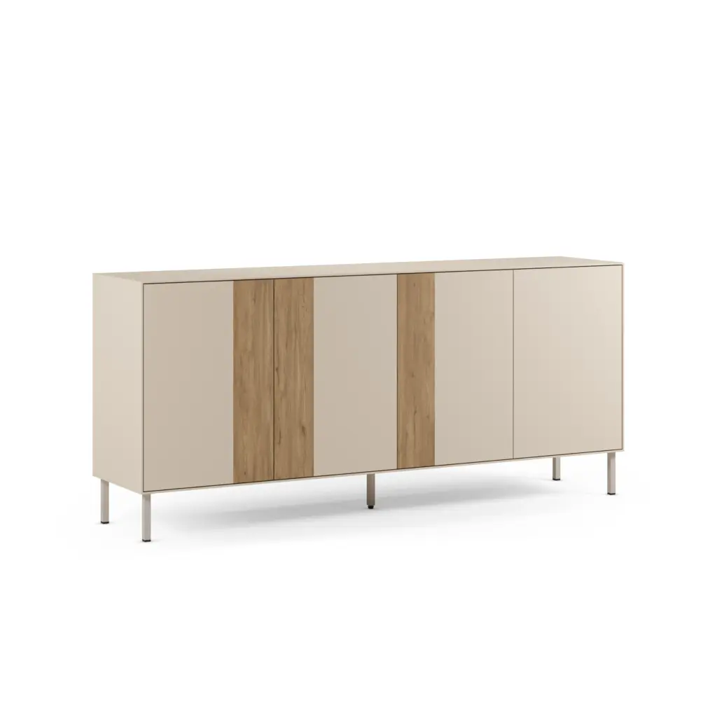 Aparador Marina 4 Puertas 180 cm Crema Sepet Pie Crema 1_risultato Aparador Marina 4 Puertas 180 cm Crema Sepet Pie Crema
