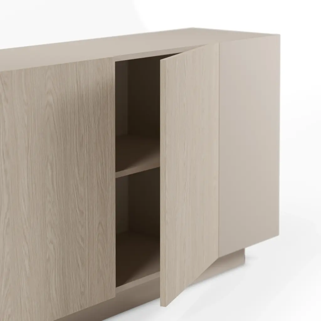 Aparador Victor 4 Puertas 170 cm Crema Pusula