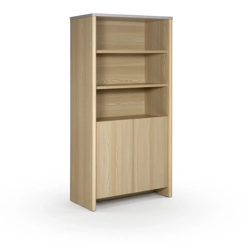 Estantería Dore 90 cm Roble Claro Mármol