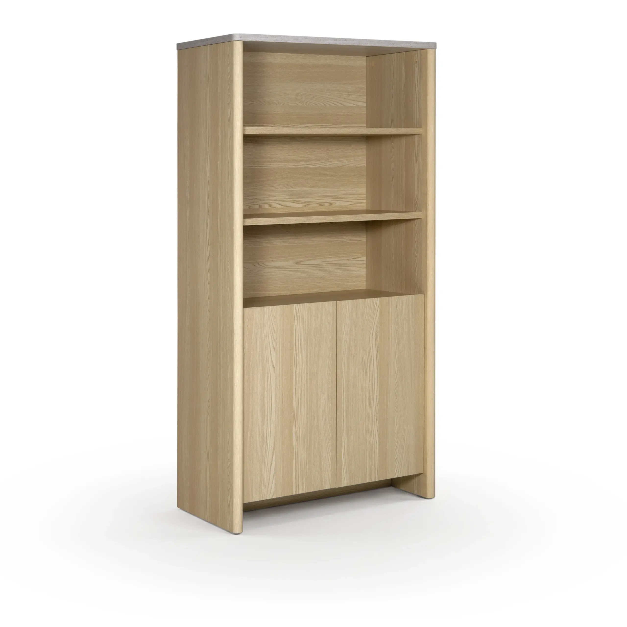 Estantería Dore 90 cm Roble Claro Mármol