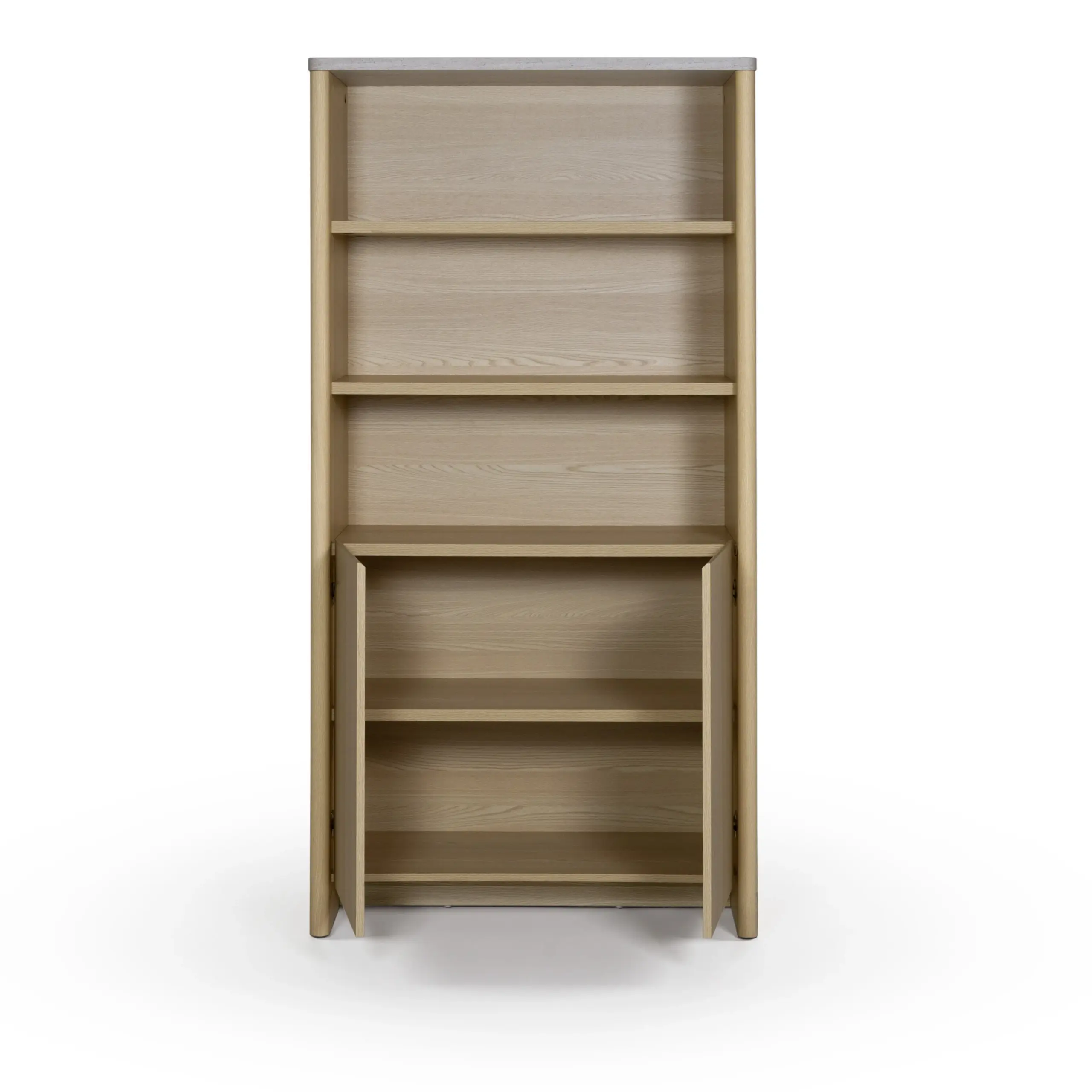 Estantería Dore 90 cm Roble Claro Mármol