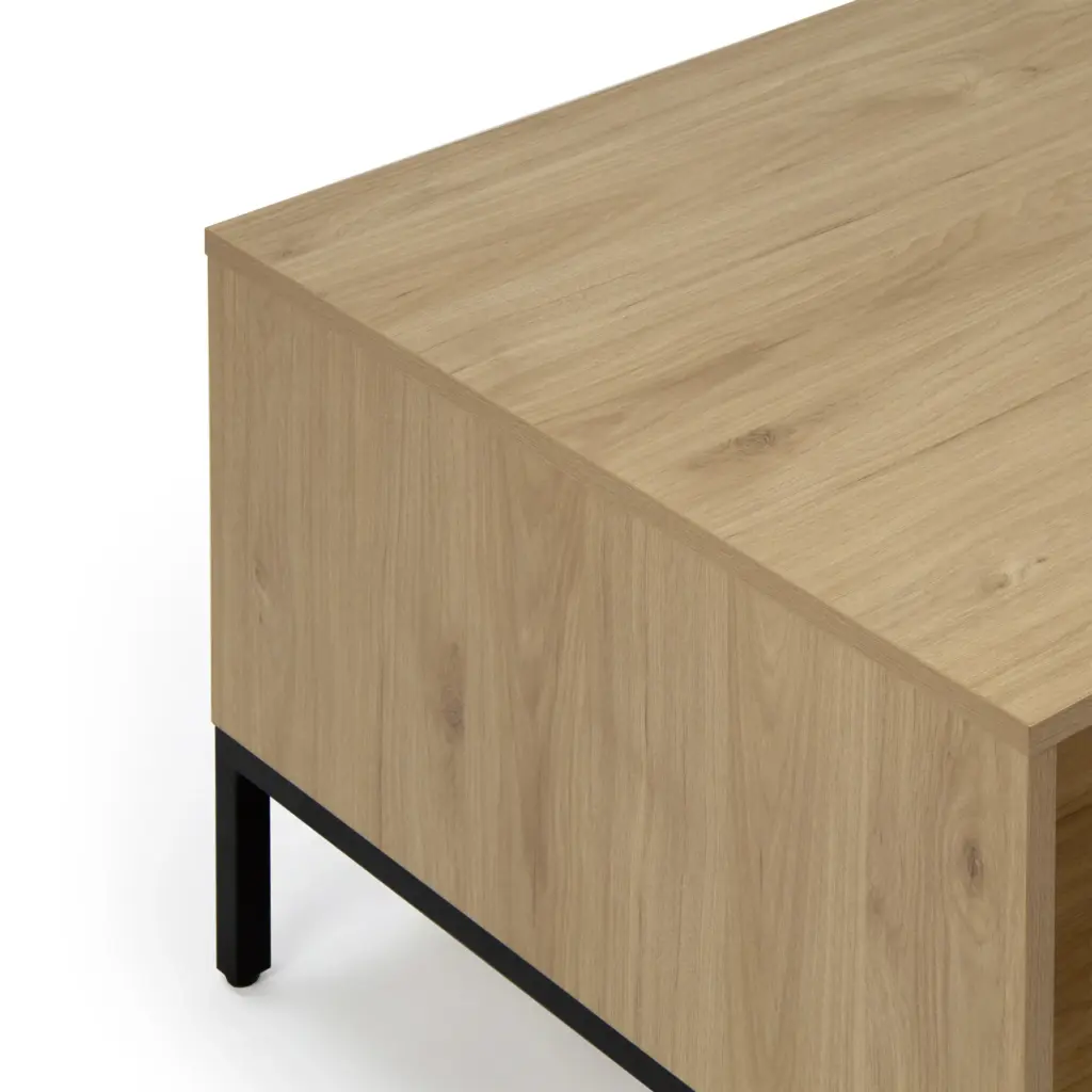 Mesa de Centro Luc 100 cm Roble Pata Negra 7_risultato Mesa de Centro Luc 100 cm Roble Pata Negra