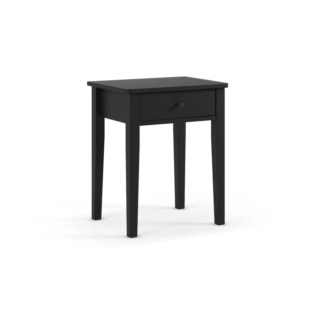 Mesita de Noche Bart 1 Cajón Negro