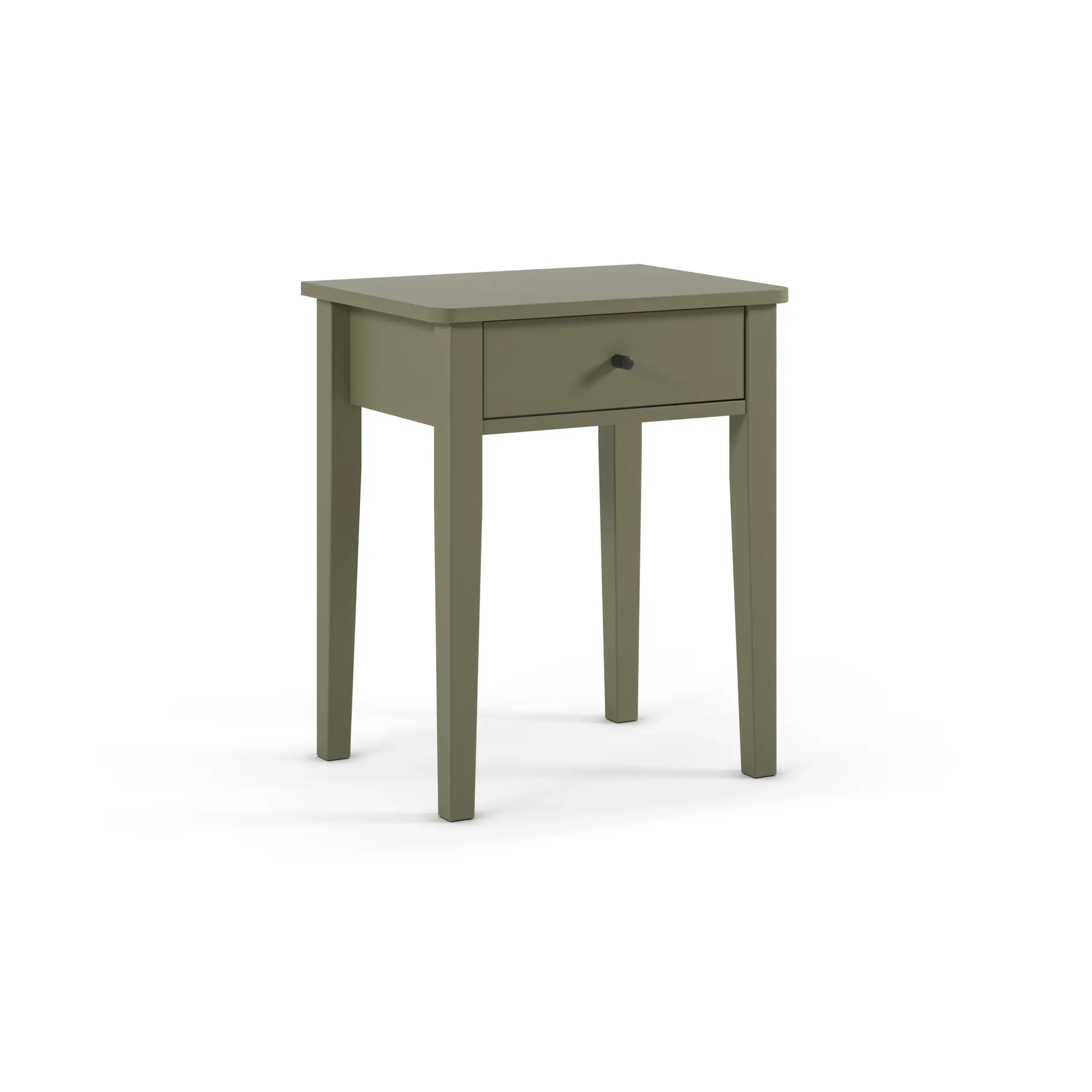 Mesita de Noche Bart 1 Cajón Verde Militar