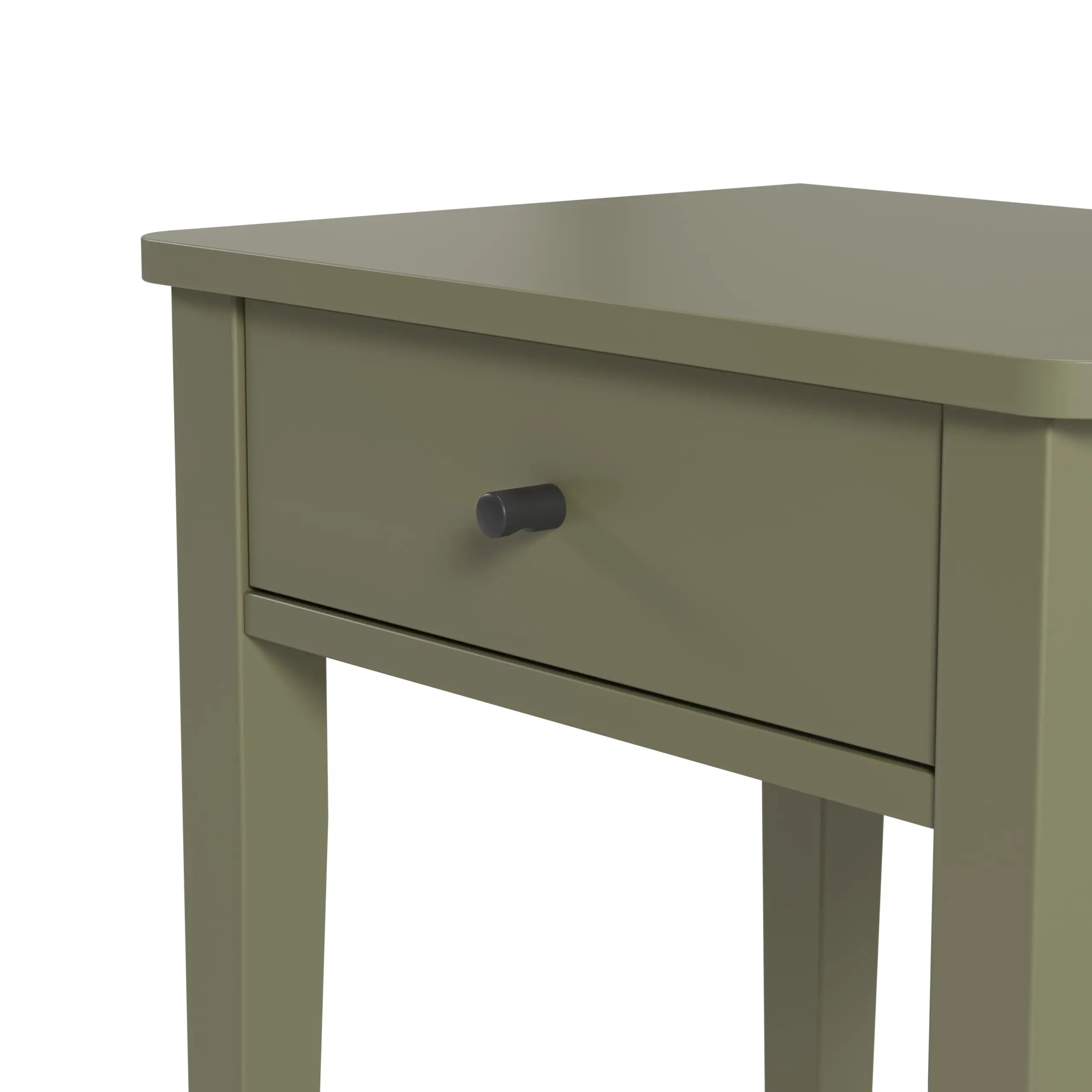 Mesita de Noche Bart 1 Cajón Verde Militar
