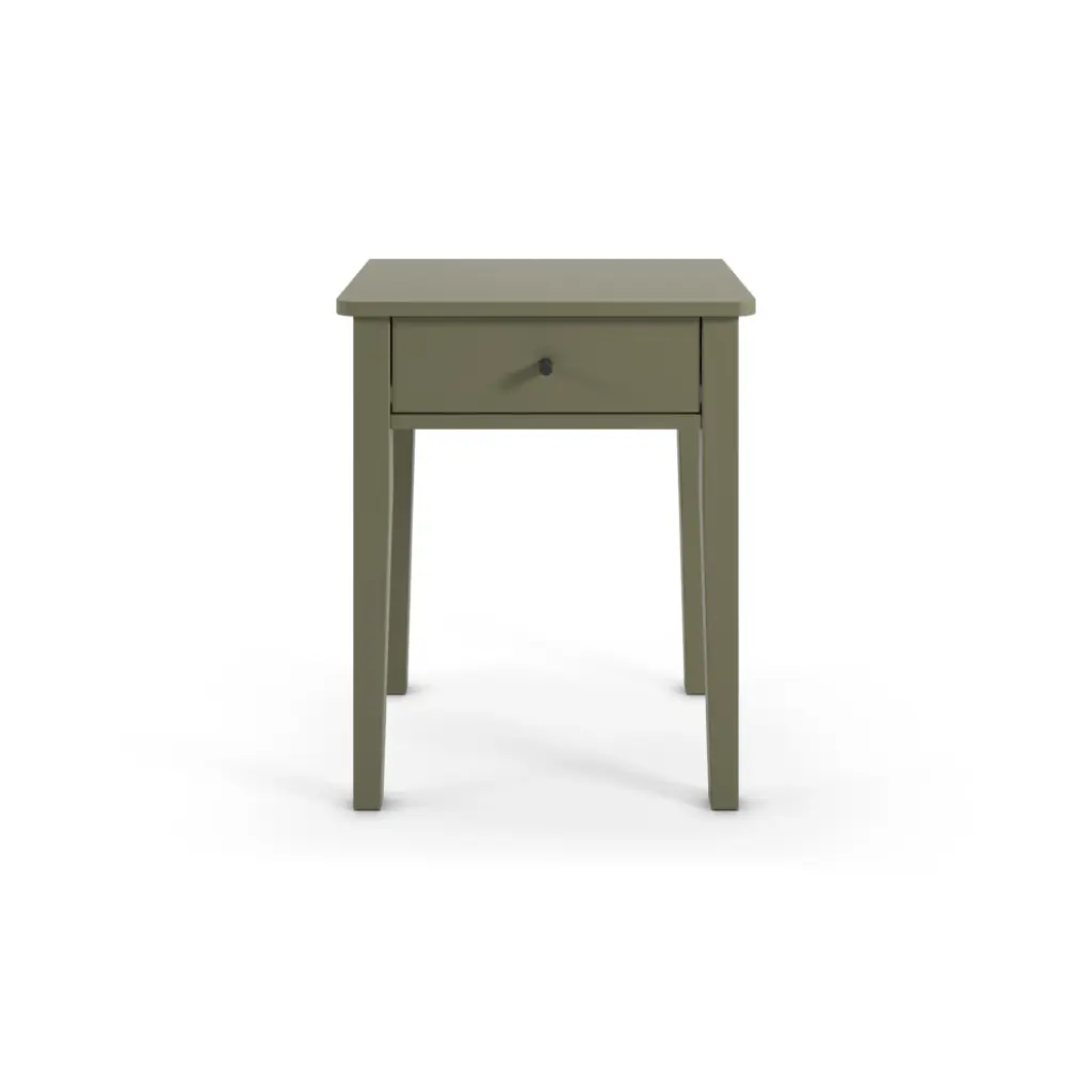 Mesita de Noche Bart 1 Cajón Verde Militar