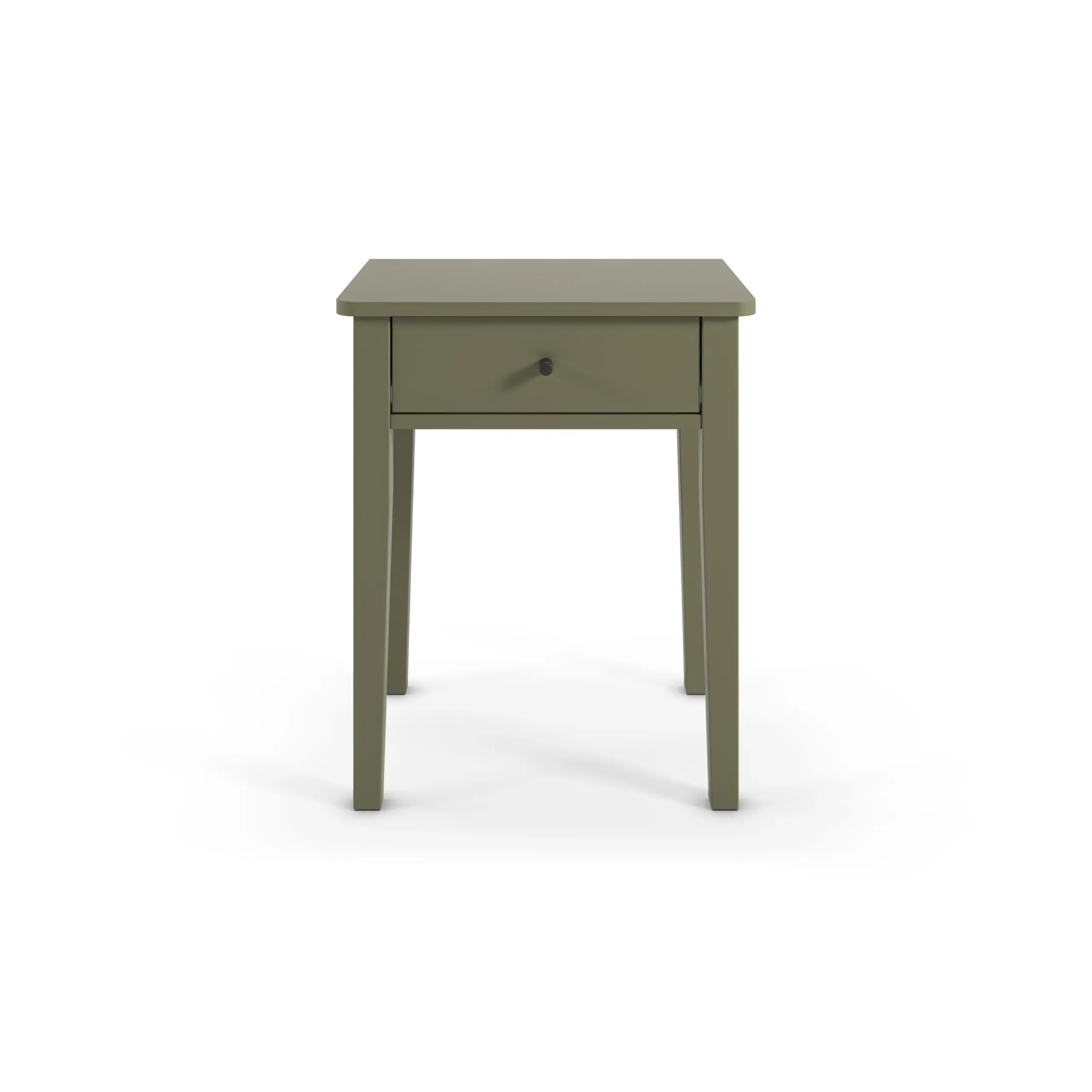 Mesita de Noche Bart 1 Cajón Verde Militar