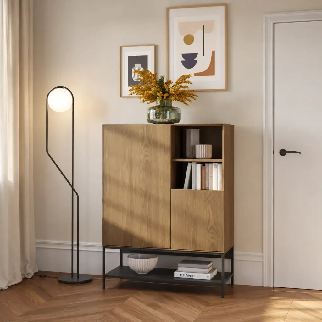 Mueble Auxiliar Alto Amira Roble Negro 1_risultato Mueble Auxiliar Alto Amira Roble Negro