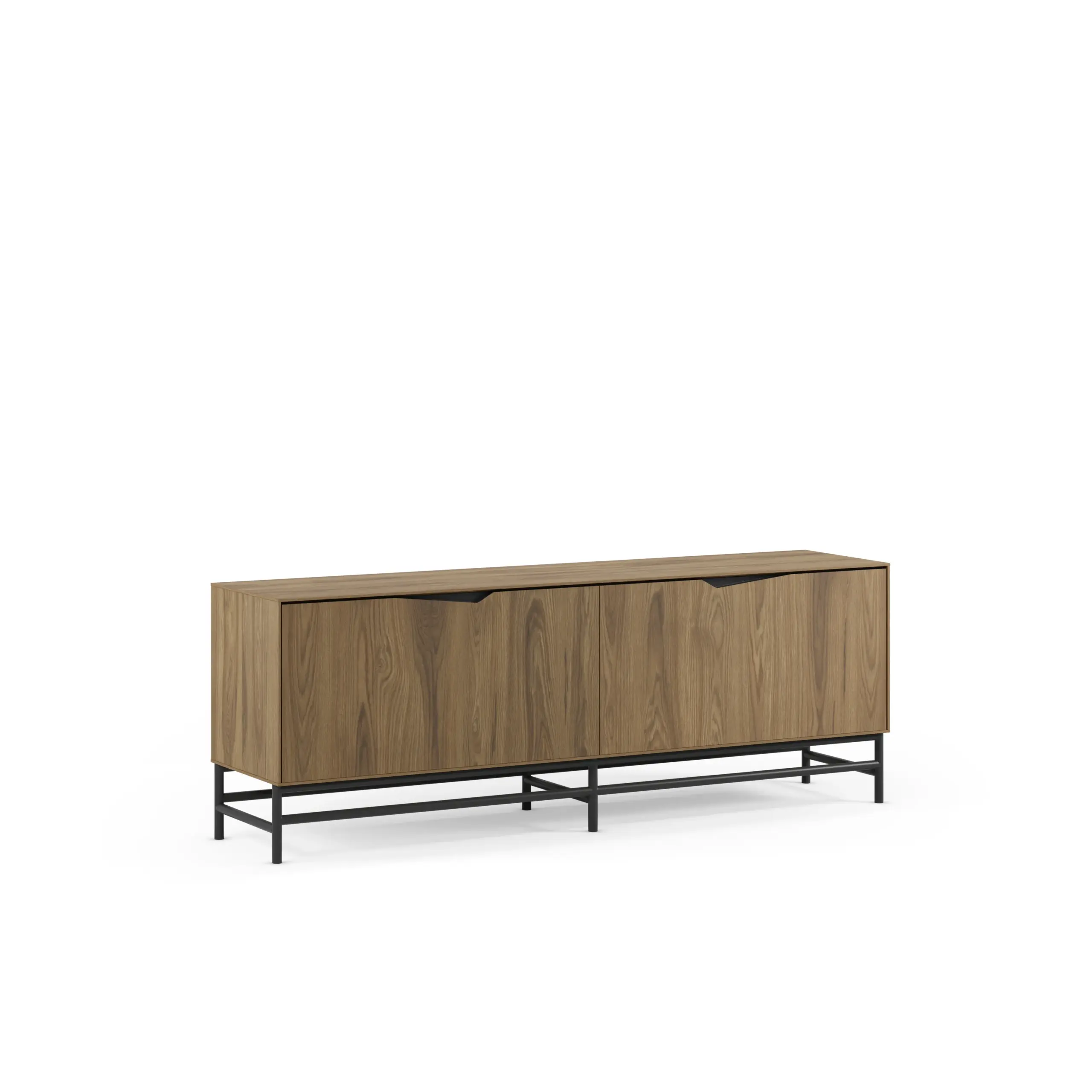 Mueble TV Aiden 150 cm Roble Negro Pata Negra 1_risultato Mueble TV Aiden 150 cm Roble Negro Pata Negra