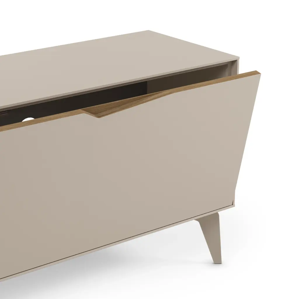 Mueble TV Jaden Crema Roble-UD 2 Puertas