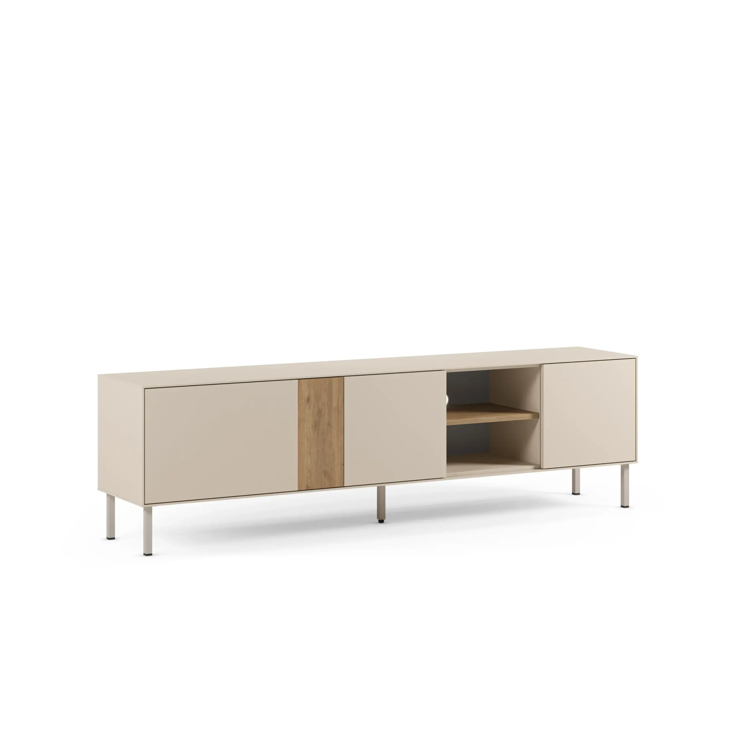 Mueble TV Marina 180 cm Crema Sepet Pie Crema