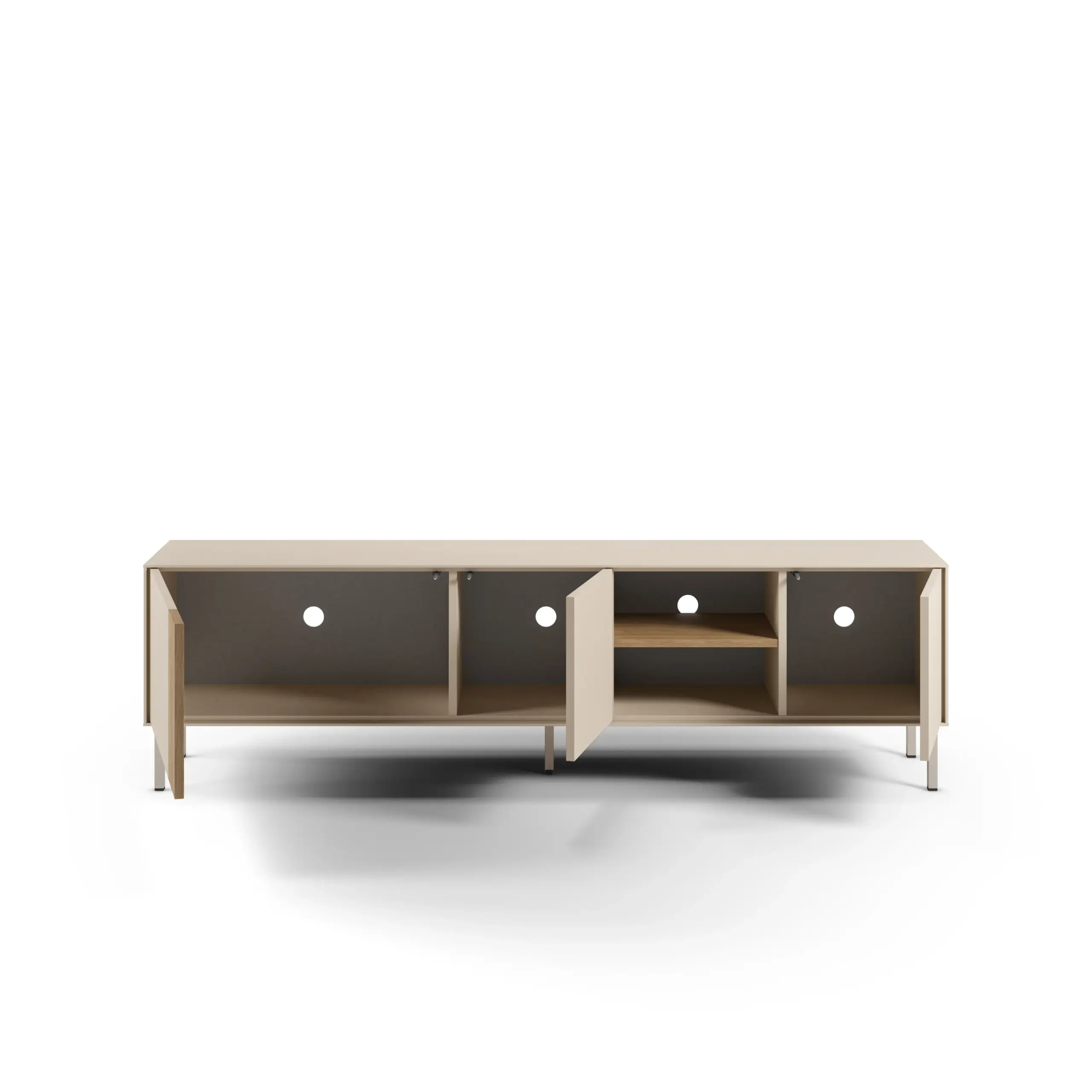 Mueble TV Marina 180 cm Crema Sepet Pie Crema