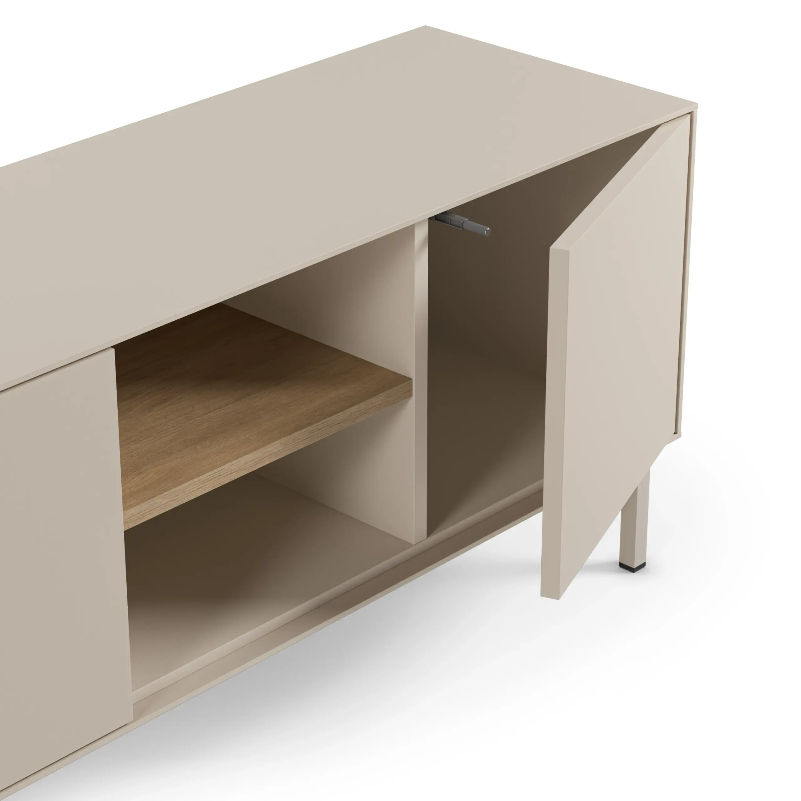 Mueble TV Marina 180 cm Crema Sepet Pie Crema