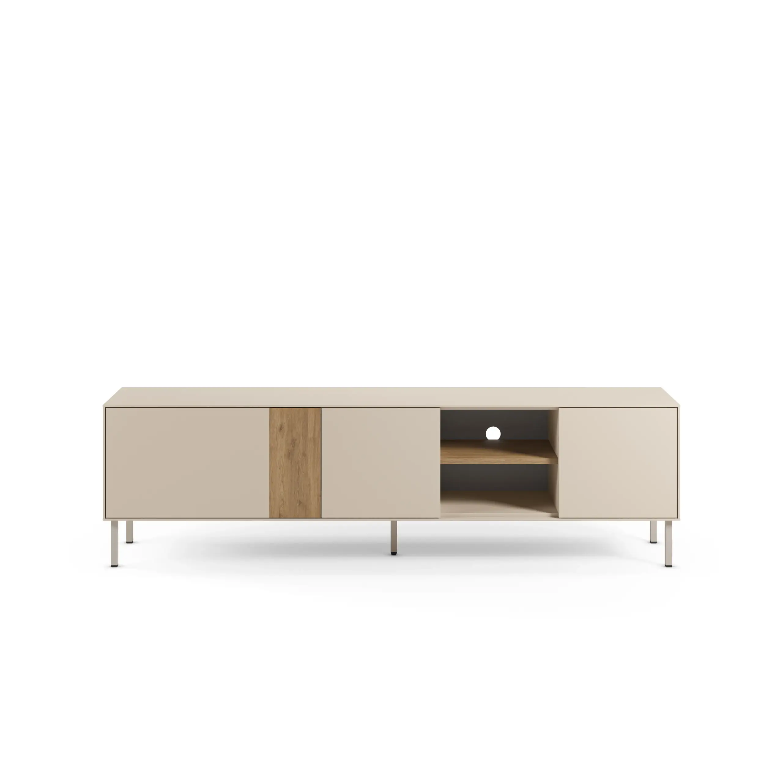 Mueble TV Marina 180 cm Crema Sepet Pie Crema