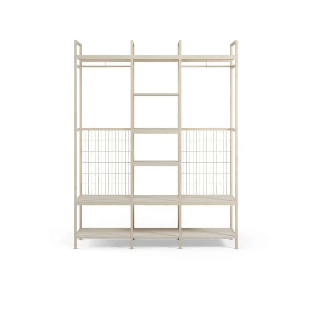 Vestidor Abierto Amara Crema 140 cm