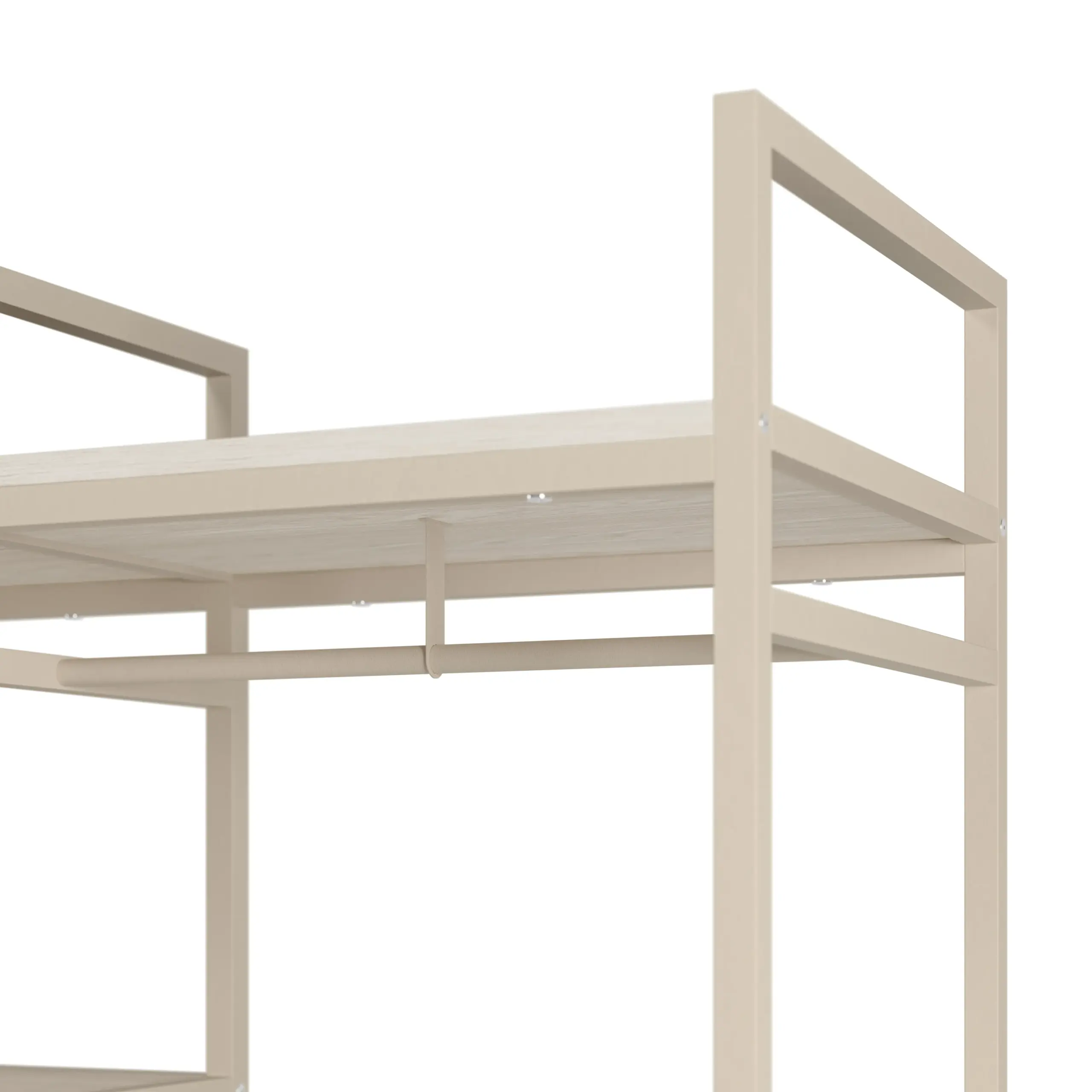 Vestidor Abierto Amara Crema 140 cm
