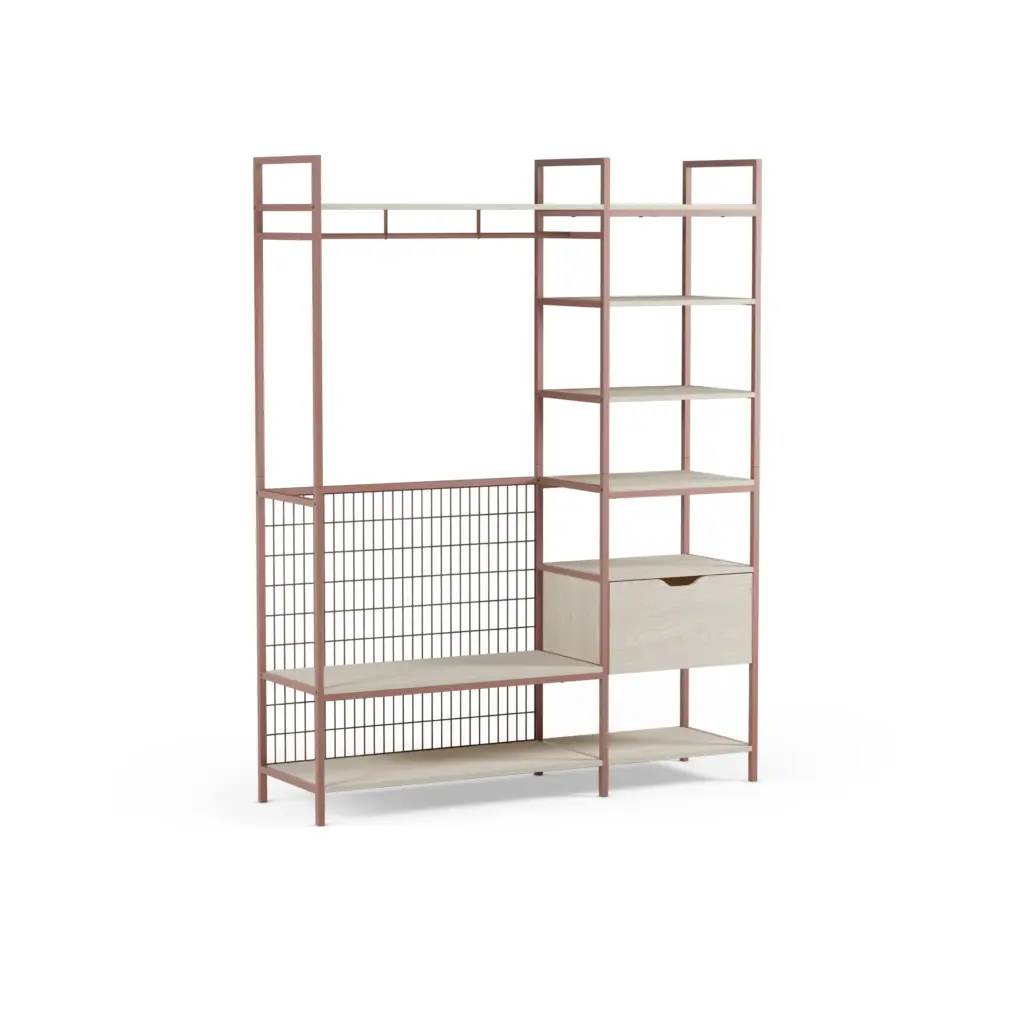 Vestidor Abierto Amara Terracota 140 cm 2_risultato Vestidor Abierto Amara Terracota 140 cm