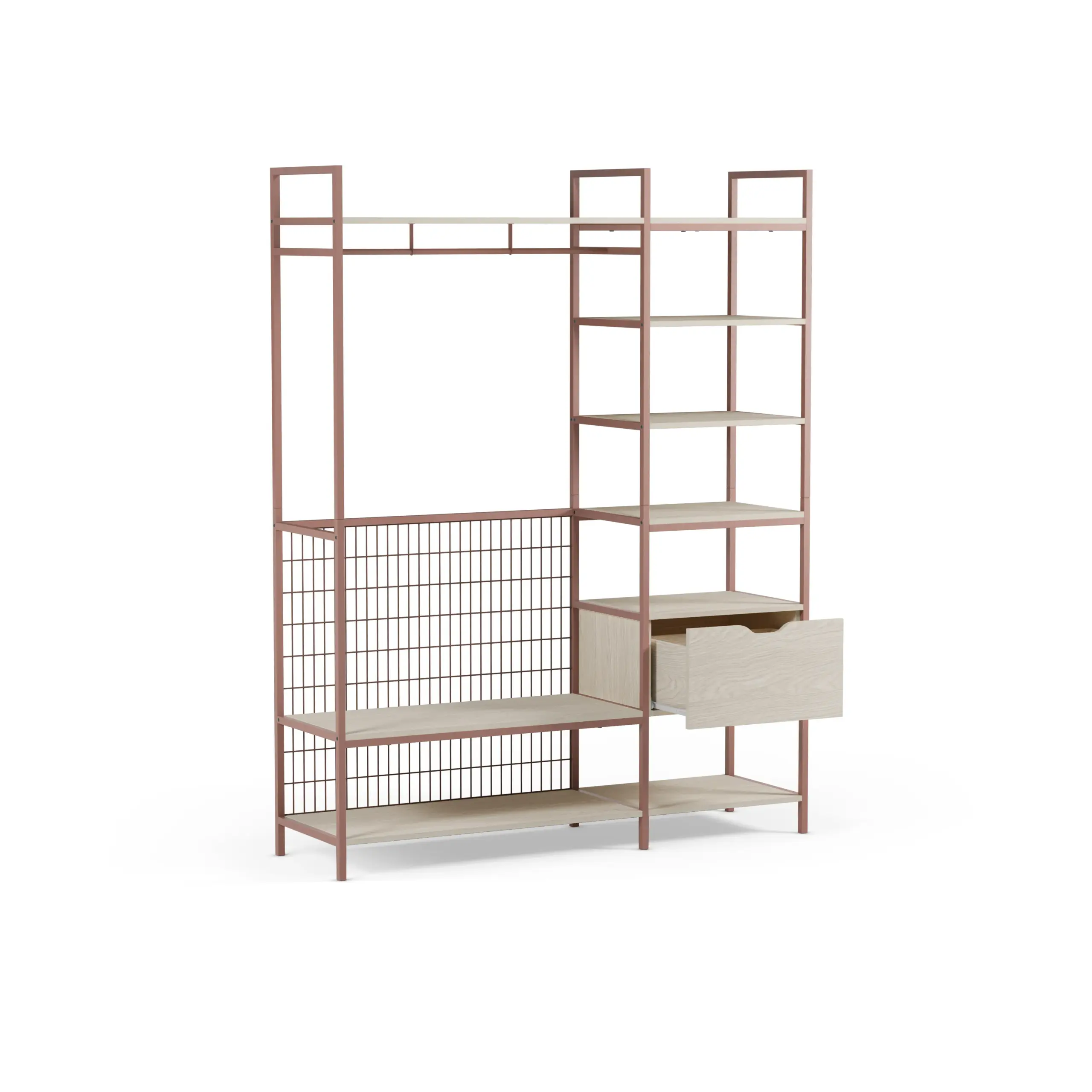 Vestidor Abierto Amara Terracota 140 cm 3_risultato Vestidor Abierto Amara Terracota 140 cm