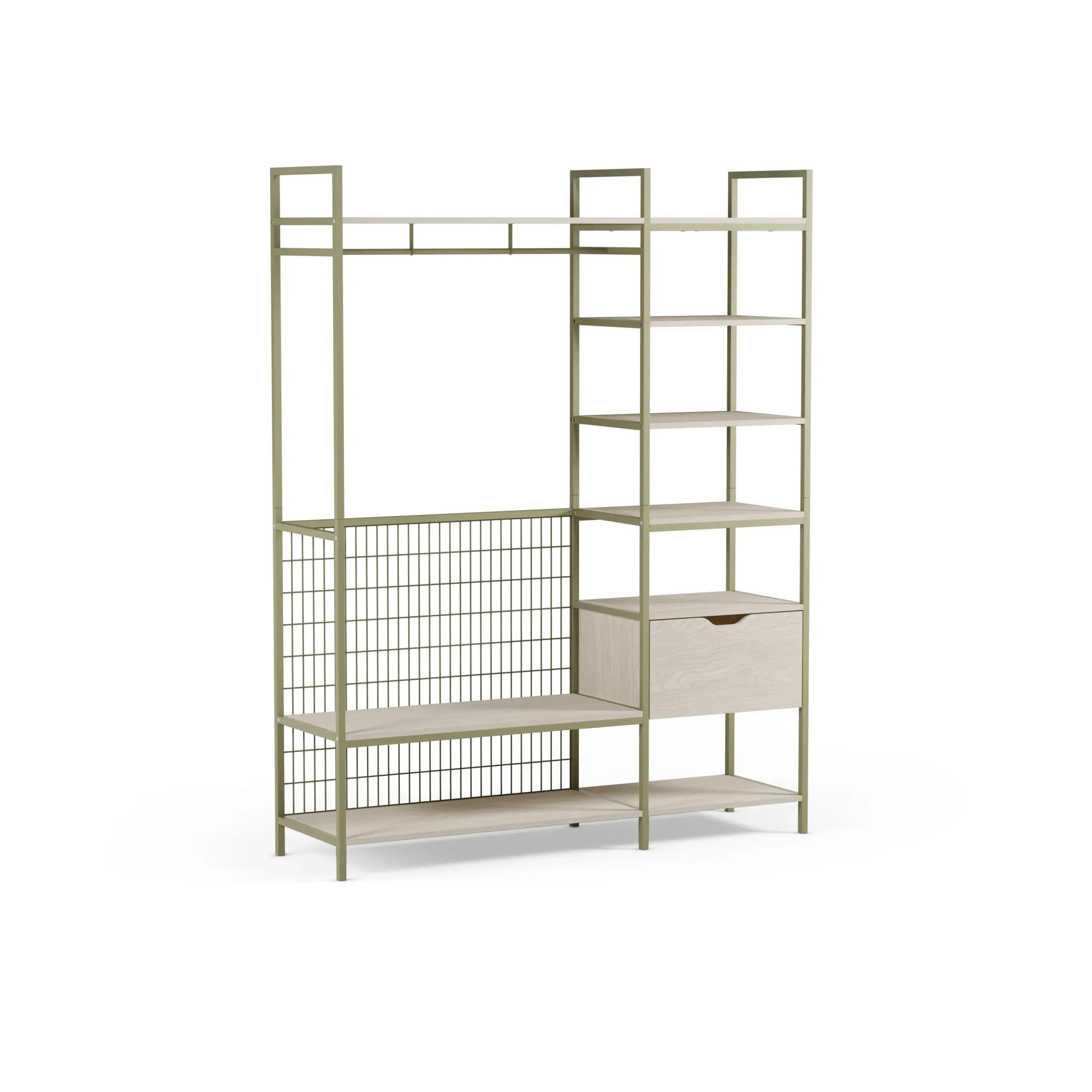 Vestidor Abierto Amara Verde 140 cm