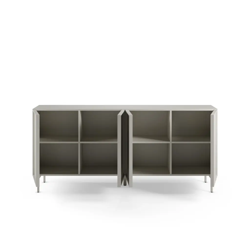Aparador Brise de cuatro puertas en color crema de 180 cm 2_risultato