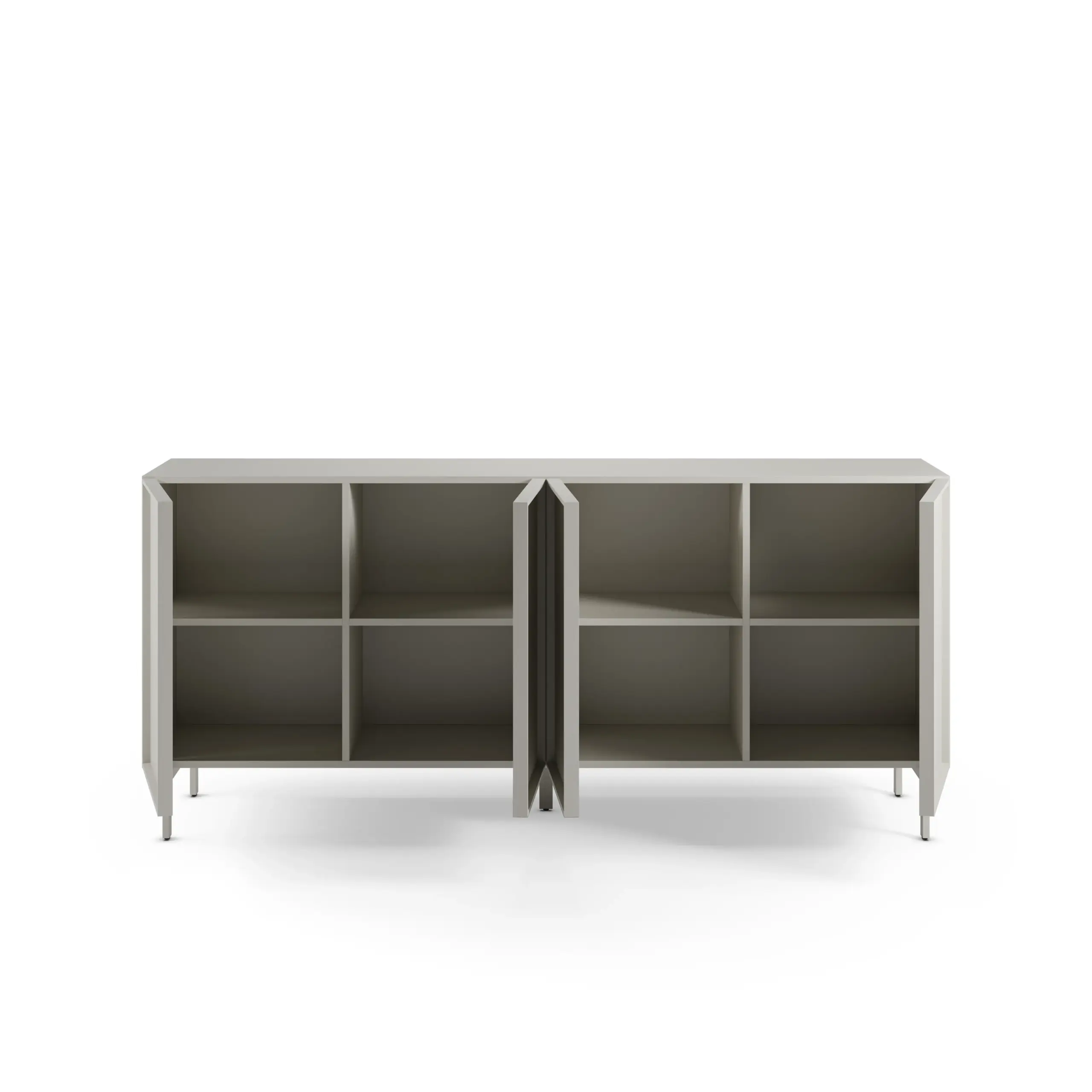 Aparador Brise de cuatro puertas en color crema de 180 cm 2_risultato