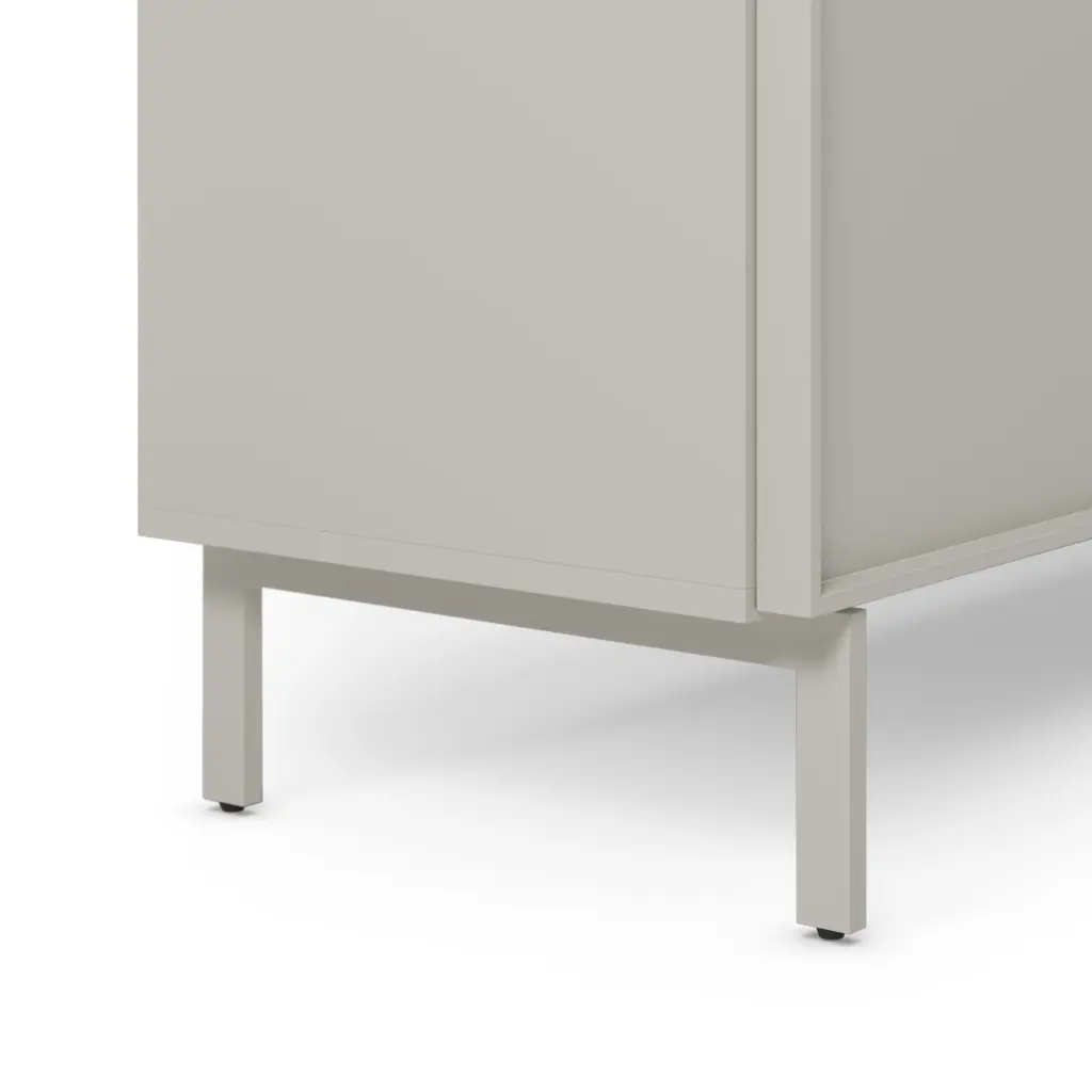 Aparador Brise de cuatro puertas en color crema de 180 cm 3_risultato