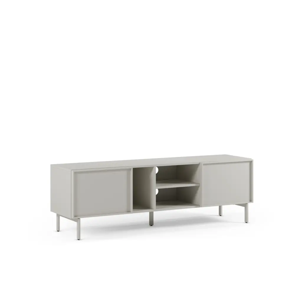 Mueble TV Brise de 160 cm con 2+3 puertas en color crema 1_risultato