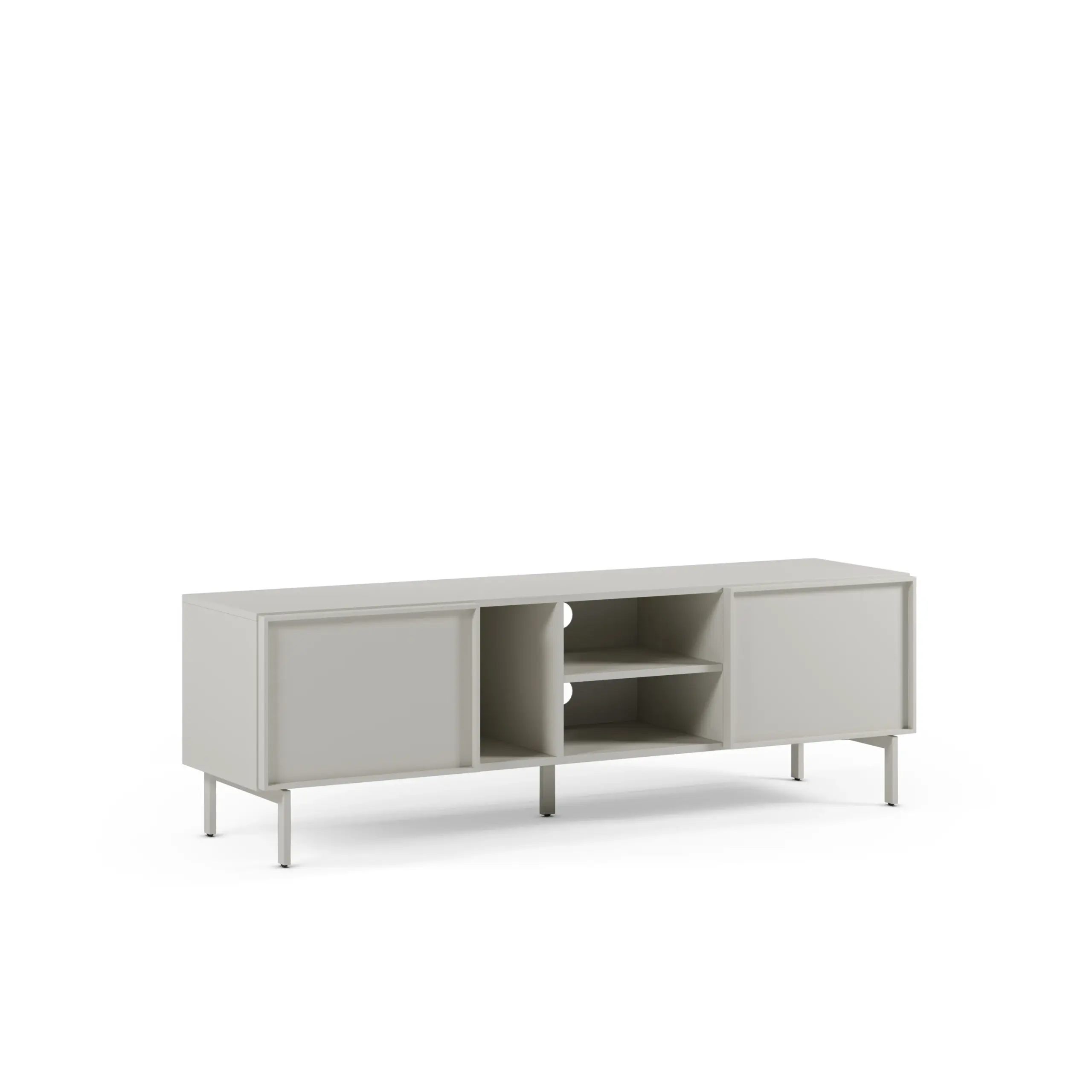 Mueble TV Brise de 160 cm con 2+3 puertas en color crema 1_risultato