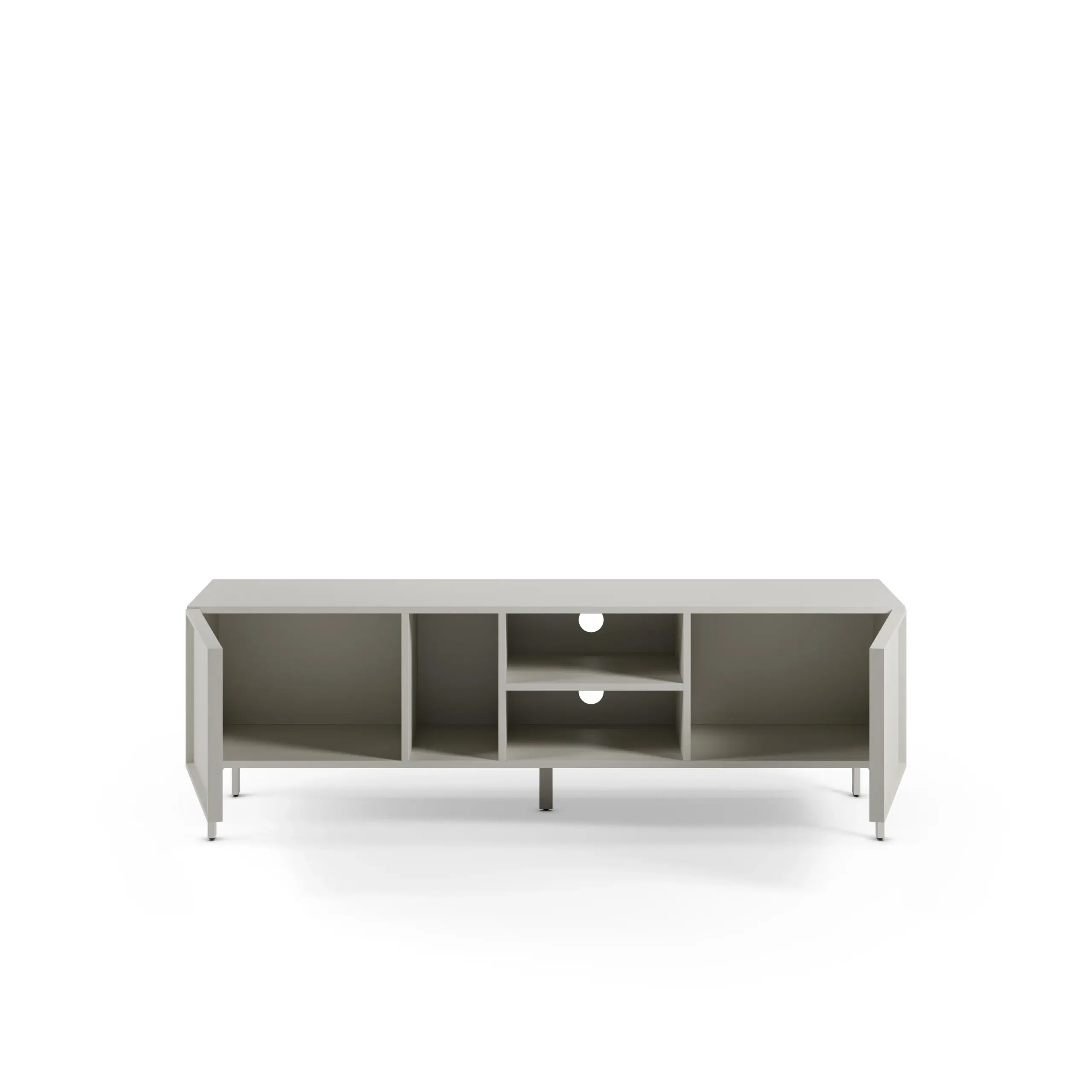 Mueble TV Brise de 160 cm con 2+3 puertas en color crema 2_risultato