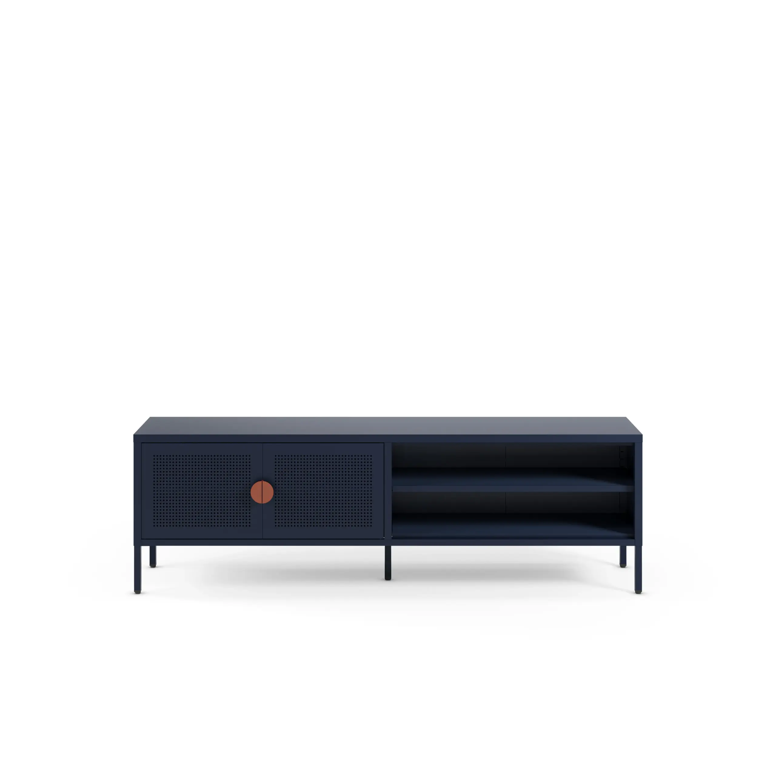 Mueble TV Sayla de 160 cm en color azul oscuro