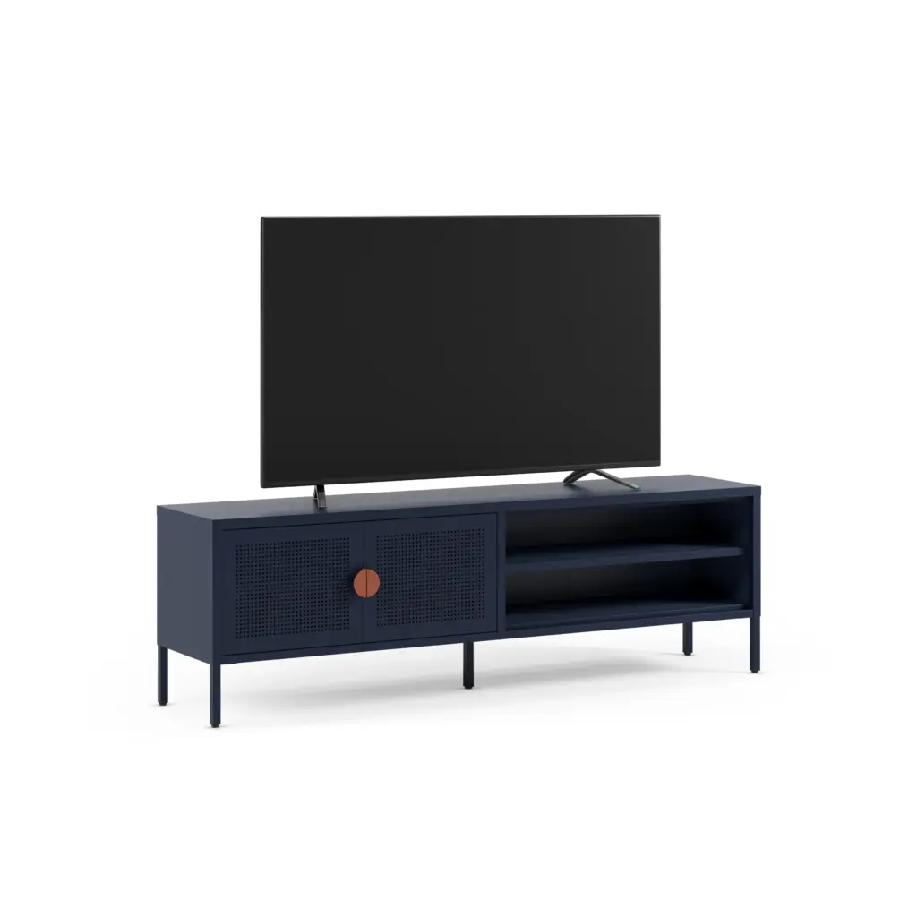 Mueble TV Sayla de 160 cm en color azul oscuro