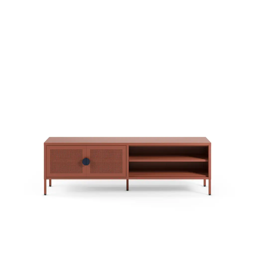 Mueble TV Sayla de 160 cm en color terracota