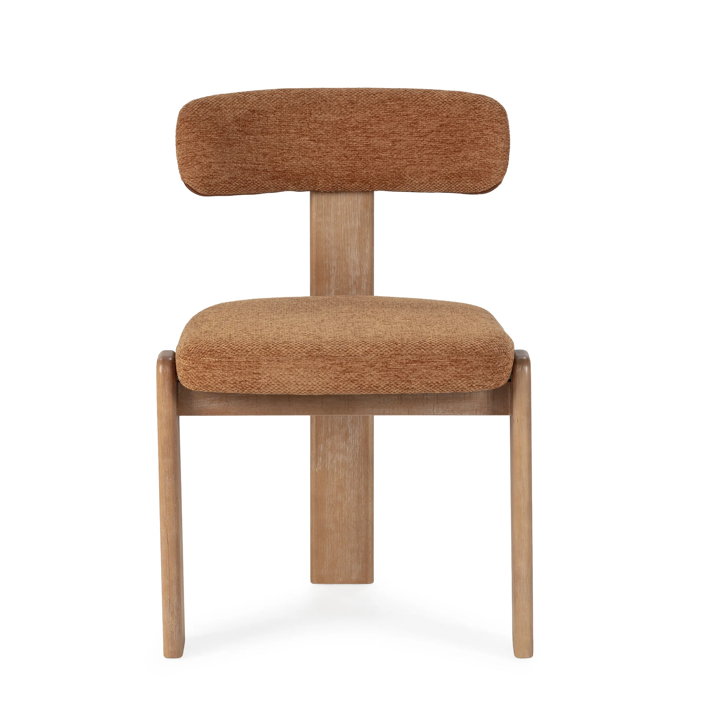 Silla Nadia con asiento y respaldo tapizados en color teja y estructura en acabado roble lavado. 6_risultato Silla Nadia con asiento y respaldo tapizados en color teja y estructura en acabado roble lavado.