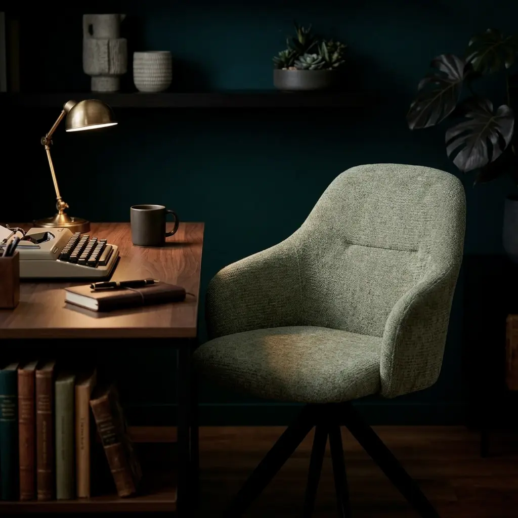 Sillón Giratorio Tamara Verde para salón