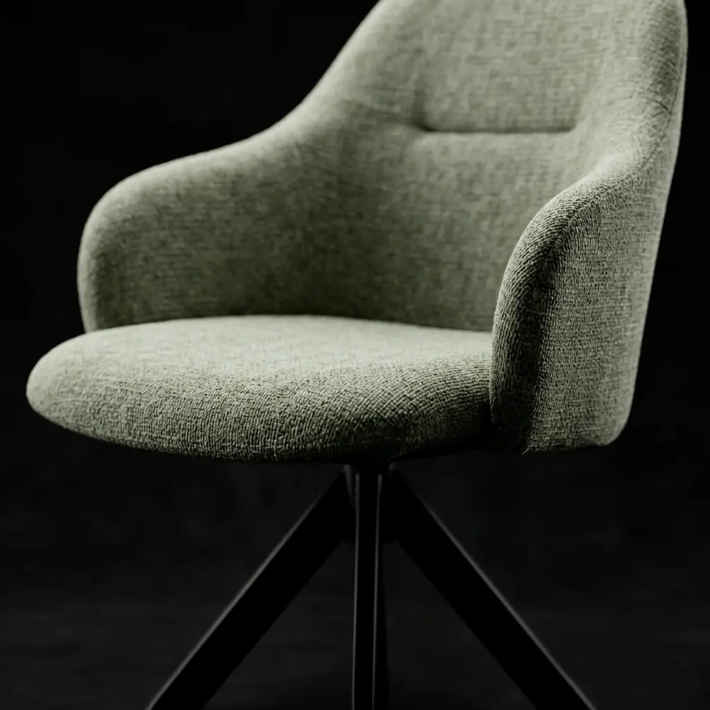 Sillón Giratorio Tamara Verde para salón